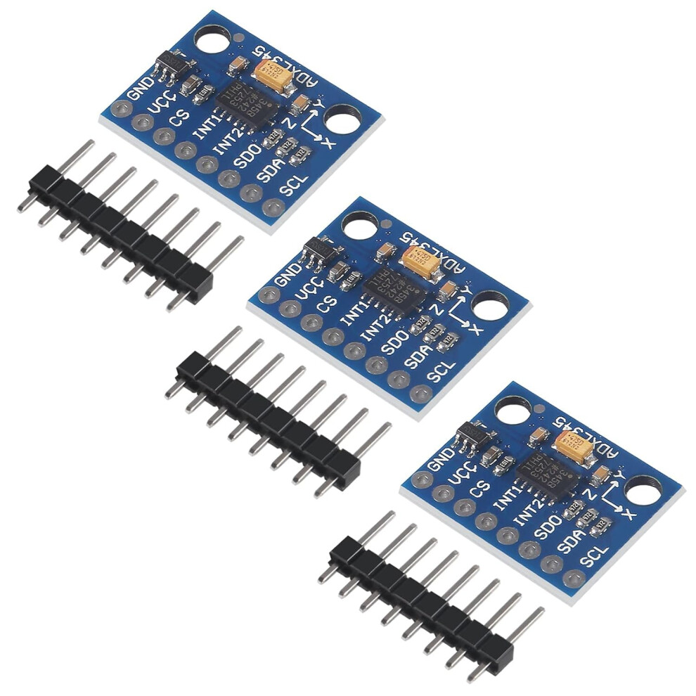 Gy291 Adxl345 3Axis Accelerometer Sensor Module For Arduino I2c Spi Tilt Detection 3Pcs 9382693108418