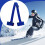 Shoulder Ski Carrier Adjustable Snowboard Strap Blue Snowboard Carrier Strap Compatible With Bindings 2
