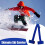 Shoulder Ski Carrier Adjustable Snowboard Strap Blue Snowboard Carrier Strap Compatible With Bindings 4