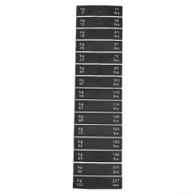 Fitness Weight Stack Labels Number Stickers 5103 Kg Clear Markings PP Material Sweat And ScratchResistant