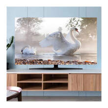 Outdoor TV Cover 3270 Inch Universal Dust Cover Cloth Fits Curved and Flat TVs Hanging or Desktop 161x96 cm
