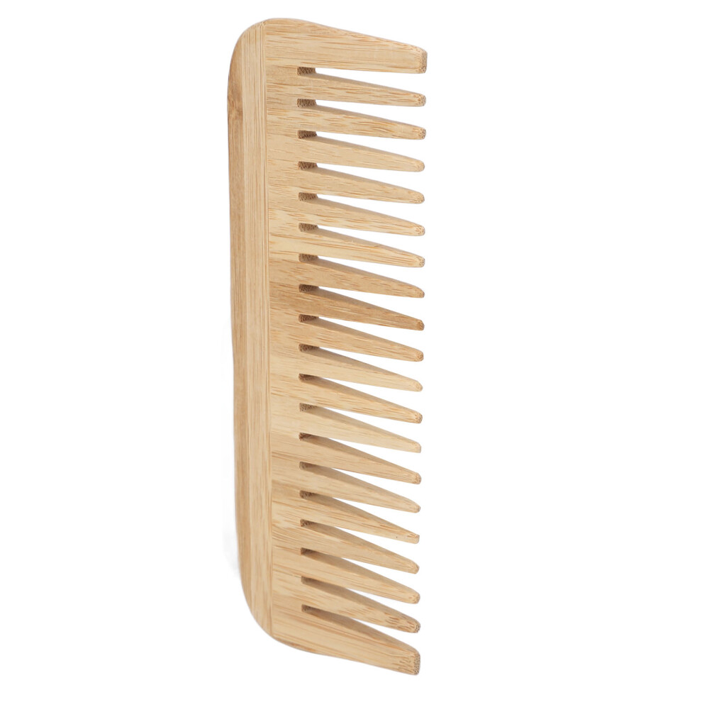 Bamboo Comb Wide Tooth Eco Friendly Wet Hair Comb Portable for Travel and Home