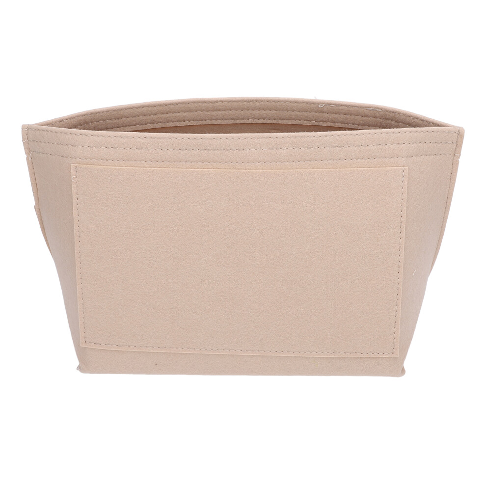 Brown Large Felt Purse Organizer Insert For Handbags, L Size