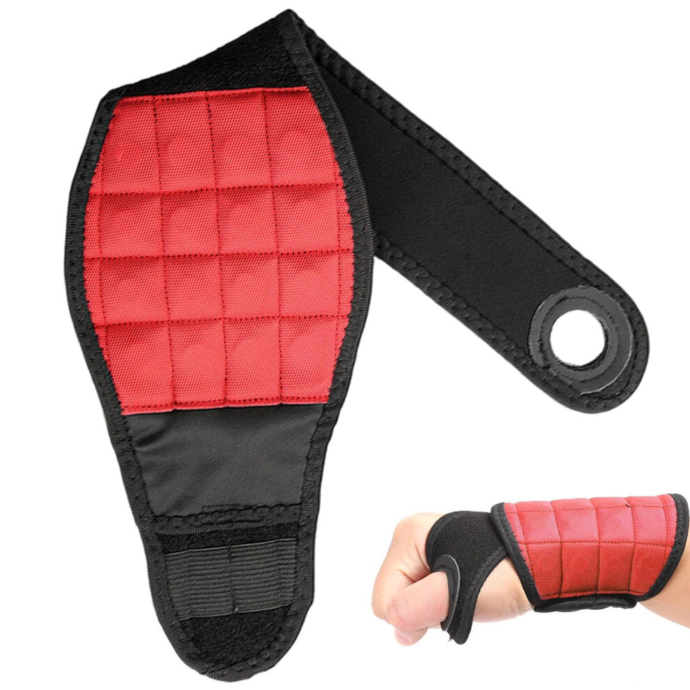 Magnetic Bracelet 16Piece Strong Magnets, Wrist Magnet, Electrician Bracelet, Handyman Tool, Plain Red C 9189345470530