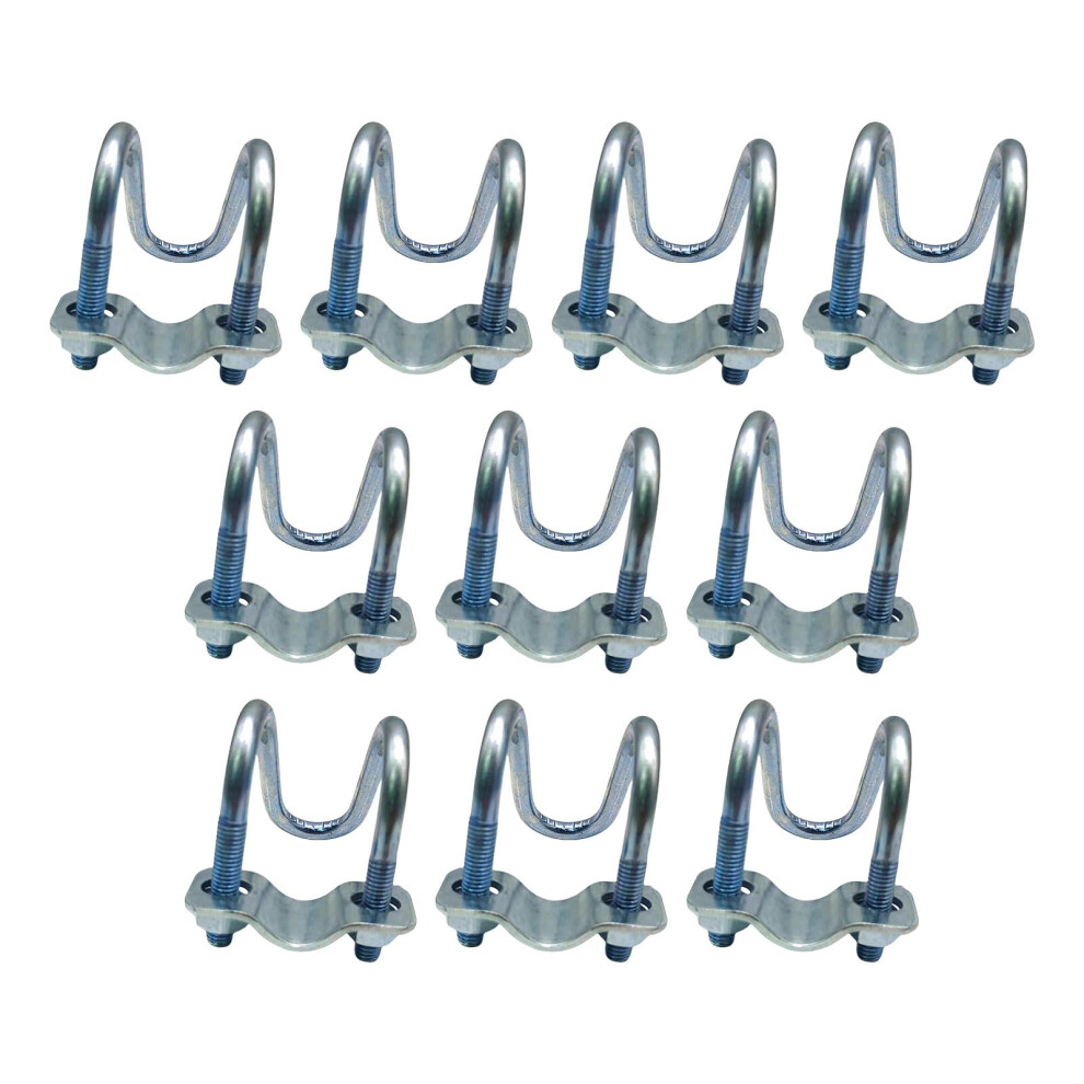 Double Clamp Pipe Connector 10 Pcs Steel Pipe Clamp Fixators Double Crosses Easy To Use 9426802762860