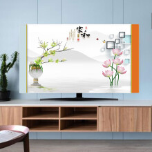 TV Cover Landscape Painting, Chinese Style, 3280 Inch Universal Elastic Dust Cover For TV Screen Protection, Color27