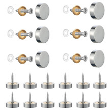 Vis à miroir au design moderne, clous décoratifs à fixation sécurisée, vis d'écartement robustes pour la fixation de miroirs, système