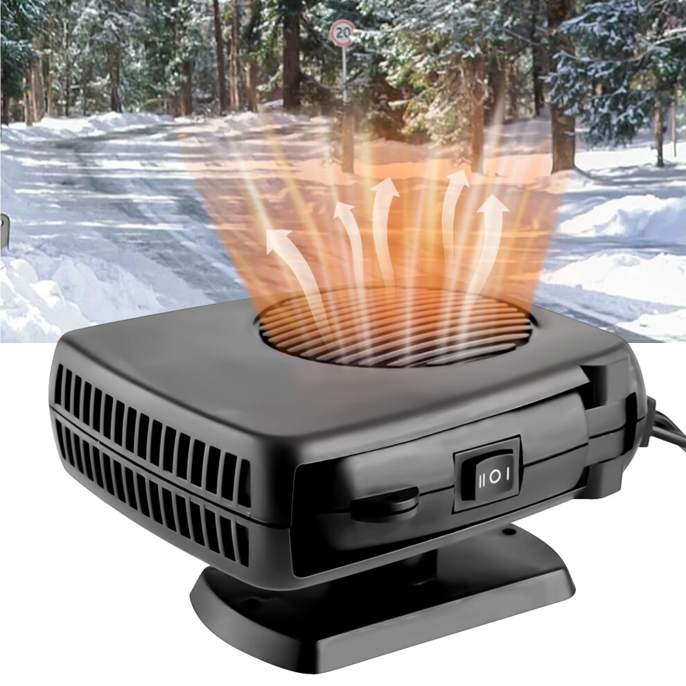 Portable Car Heater 12V 150W Windscreen Defrosting And Defogging Fast Heating Plugin Lighter Suitable For All Cars 9426802763249
