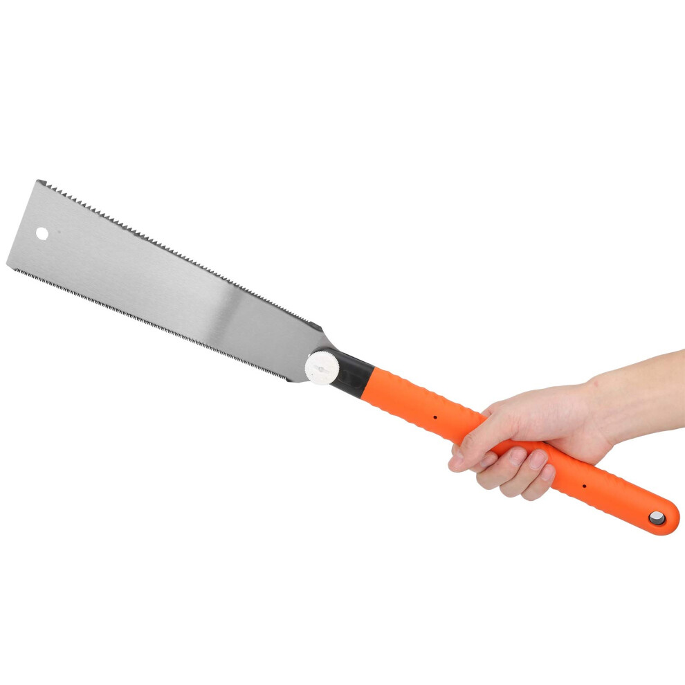 Hand Saw 10Inch, Twosided Tooth, Longhandle, Nonslip Handle For Woodworking, Smooth Cutting 9382693005380