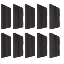 10Pcs Dark Gray Acoustic Foam Panels 30x30x2.5cm Sound Absorbing