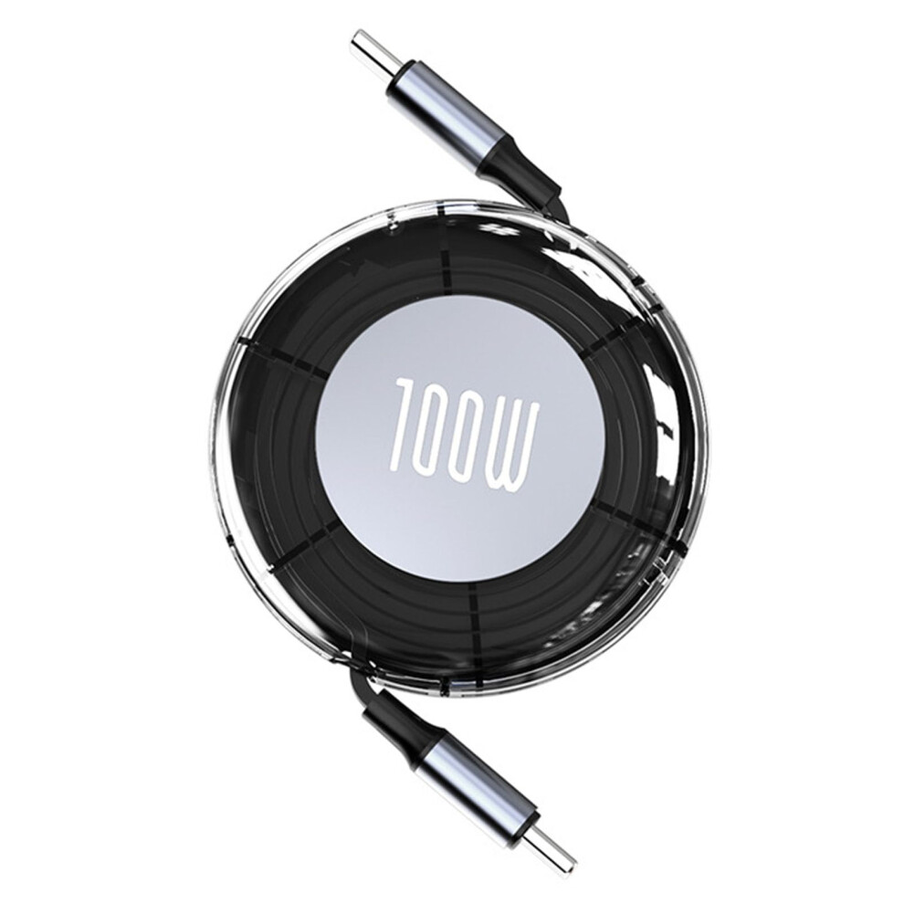 Usbc Typec Cable 100W Power Delivery Extendable Length For Phones Tablets Laptops Black 9189345471056