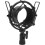 Microphone Shock Assembly Clamp/Holder Universal Compatibility, Metal Construction, Adjustable, 3/85/8 Thread, Black 2