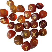 25 Stück Natürlicher Amethyst-Runenstein, Unregelmäßige Weissagungs-Achat-Rune, Geschenkdekoration, Rot