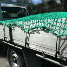 15 Hooks Cargo Stretch Mesh Net 4ft x 7ft For Truck Cargo Secure Luggage And Equipment Outdoor Use