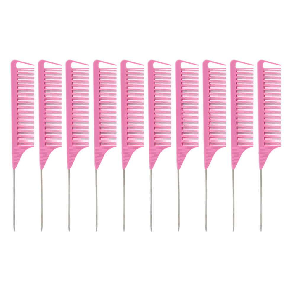 Heat Resistant Styling Comb for Professionals, Durable Material Anti Static Teasing Combs with Fine Teeth and Smoothing Handle, Ideal for Back Combin
