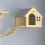Villa Cat Bed, Wall-Type Cat Bed, Small Solid Wood Cat Wall Shelf A 3