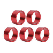 Spessore per attacco per bici in alluminio rosso da 15 mm per manubri da 28,6 mm