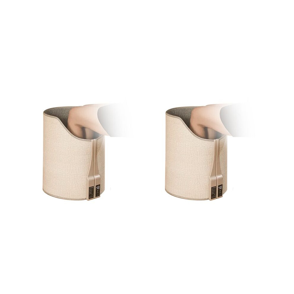 2X Electric Feet Heater Digital Display Folding Portable Adjustable Thermostat Foot Warmer EU Plug