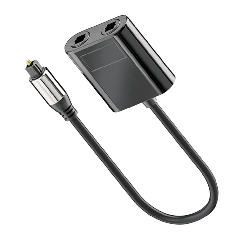 Audio Splitter Optical Fiber Splitter For Home Theater Connects Tv Soundbars Compatible With Digital Audio Sources 9426802764352