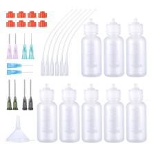 8 Pcs Glue Applicator Bottles,30 Ml Precision Tip Applicator Bottles for Glue Applications, Art Project and Paint