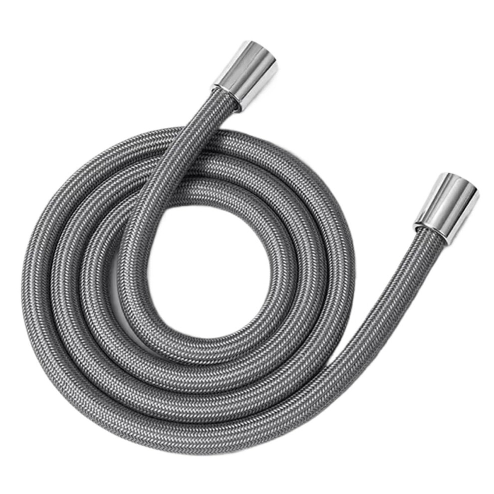 Anti Winding Handheld Shower Hose 1.5/2.0M Nylon Flexible Tube Pressure Universal Interface Grey 9426802764420