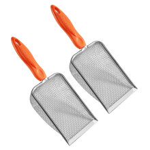 Tamis de sol de jardin en acier inoxydable, pelle Ă -Orange