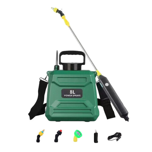 Pulvérisateur électrique rechargeable pour jardin, sangle-Vert