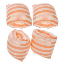 2 Pairs PVC Inflatable Armbands for Adults Swimming Beach Pool