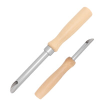 2pcs Lid Hole Puncher for Straw - Wood Handle Tool