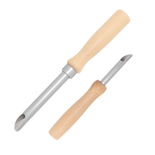 2pcs Lid Hole Puncher for Straw - Wood Handle Tool