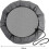 Rain Barrel Mesh Cover with Drawstring 95cm Durable Polyester Leaf Guard for Outdoor Water Tank 2