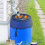 Rain Barrel Mesh Cover with Drawstring 95cm Durable Polyester Leaf Guard for Outdoor Water Tank 5