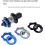 Center Lock Adapter for 44mm Hubs  With Lock Rings, Centerlock Caps, Conversion Spacers 4