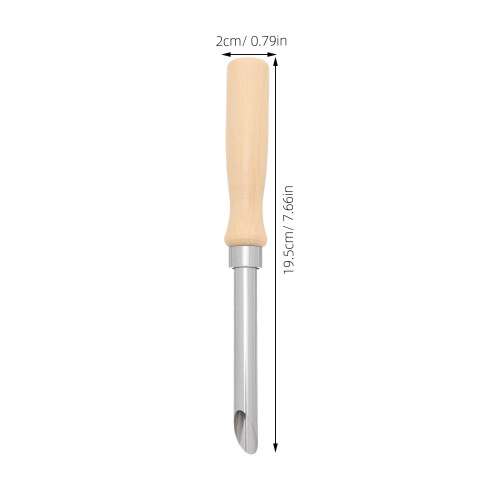 2pcs Lid Hole Puncher for Straw - Wood Handle Tool 2