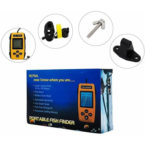 Fish Finder 100M Depth Rating, Screen Display, Alarm System for Anglers 1