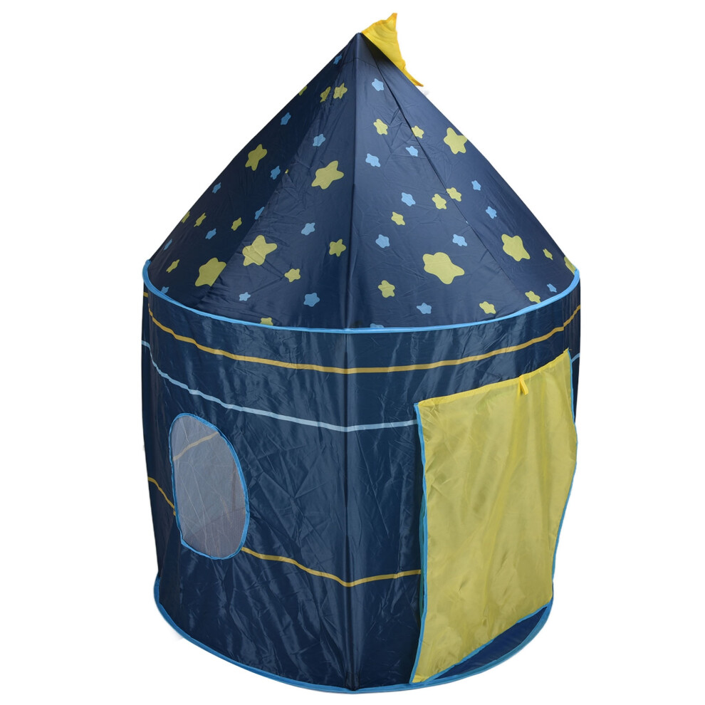 Waterproof Princess Castle Play Tent For Kids With Windows - Blue