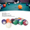 25mm Mini Billard Ball Komplette 16 Bälle Set 1