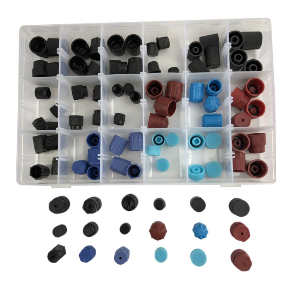 Air Conditioning Service Caps 90Piece Set Car A/C Port Cap Kit For Automotive Parts 9382693113221