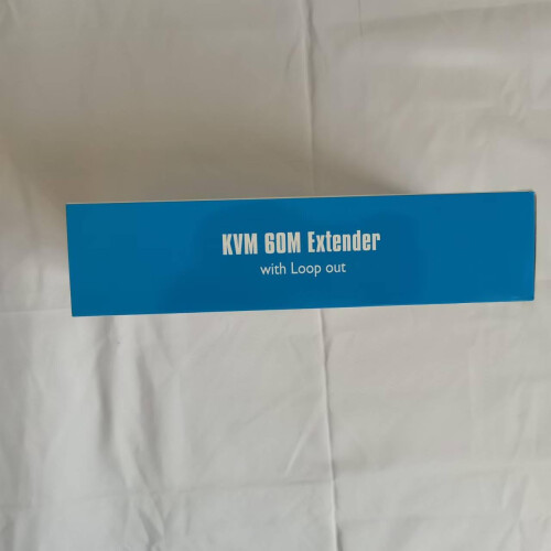 60M HDMI KVM Extender Over Cat5e/Cat6, 1080P USB KVM, Transmit With Loop Out, Black, Rack Mount 2