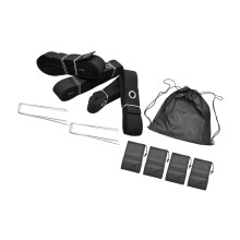 Outdoor Volleyball Boundaries Line Portable Line Marking Kit For Outdoor Courts Durable Black Webbing
