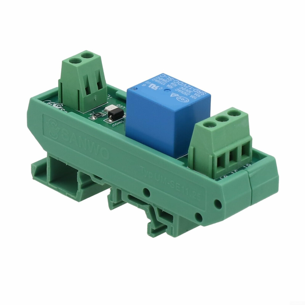 1 Channel Din Rail Electromagnetic Relay Module 12V Dc 10A With Led Indicator And Protection 9199774879736