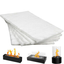 Wool Cotton Insulation Blanket For Alcohol Fireplace Desktop Oven 31x21cm Fibre Core Replacement For Table Stove 5Pcs