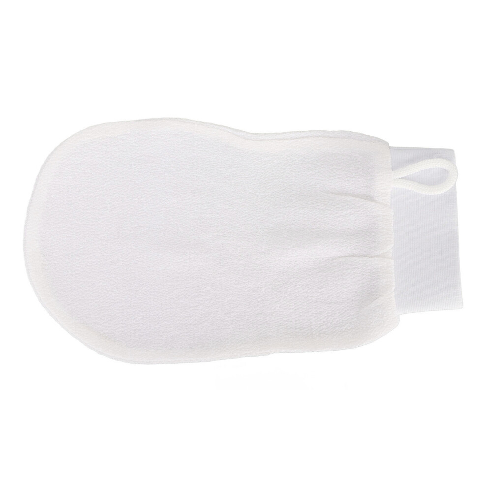 White Fiber Exfoliating Glove â Deep Skin Cleanser for Bath
