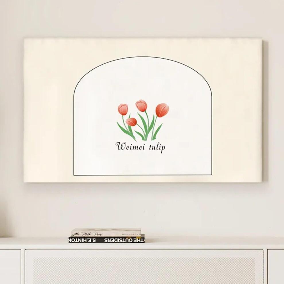 Tv Cover For 3285 Inch Tv Indoor Wallmounted Monitor Cover Painting Pattern Cloth Modern Art Dustproof Protector 9199774879972