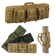 Double Rifle Case Padded Soft Carrying Case For Long Rifles Khaki 108 Cm 42.5 Inches