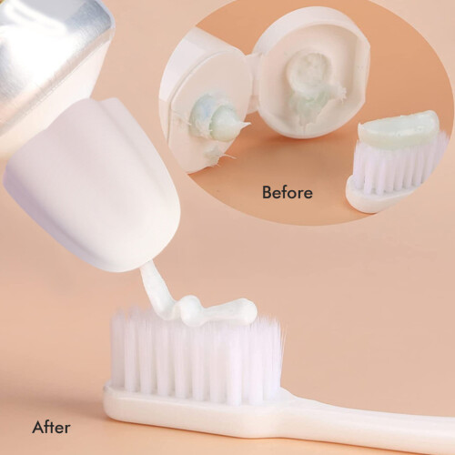 8Pcs Silicone Self-Closing Toothpaste Caps, 2.9x2.1cm, Assorted Colors