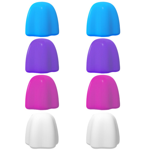8Pcs Silicone Self-Closing Toothpaste Caps, 2.9x2.1cm, Assorted Colors 1