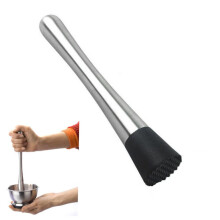 Stainless Steel Bar Masher Plastic Head For Muddling Stirring Ice Crushing Cocktail Tool
