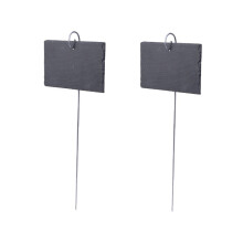 2pcs Waterproof Garden Plant Labels Reusable Rectangular Hanging Tags for Flowers Vegetables