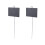 2pcs Waterproof Garden Plant Labels Reusable Rectangular Hanging Tags for Flowers Vegetables 1